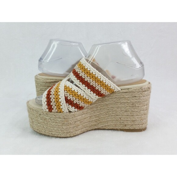 Castañer Elegant Cream Espadrille Wedge Sandals EU 39 US 7.5 Castaner - Picture 7 of 13